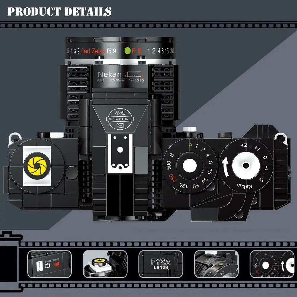 Creative Retro Mini Camera Building Blocks Set for Kids & Collectors - ToylandEU