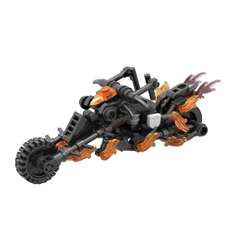 Creative Retro Mini Motorcycle Building Blocks MOC Ghosted-Riders Model for Kids Birthday Gifts - ToylandEU