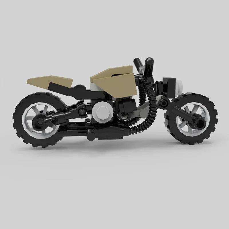 Creative Retro Mini Motorcycle Building Blocks MOC Ghosted-Riders Model for Kids Birthday Gifts - ToylandEU