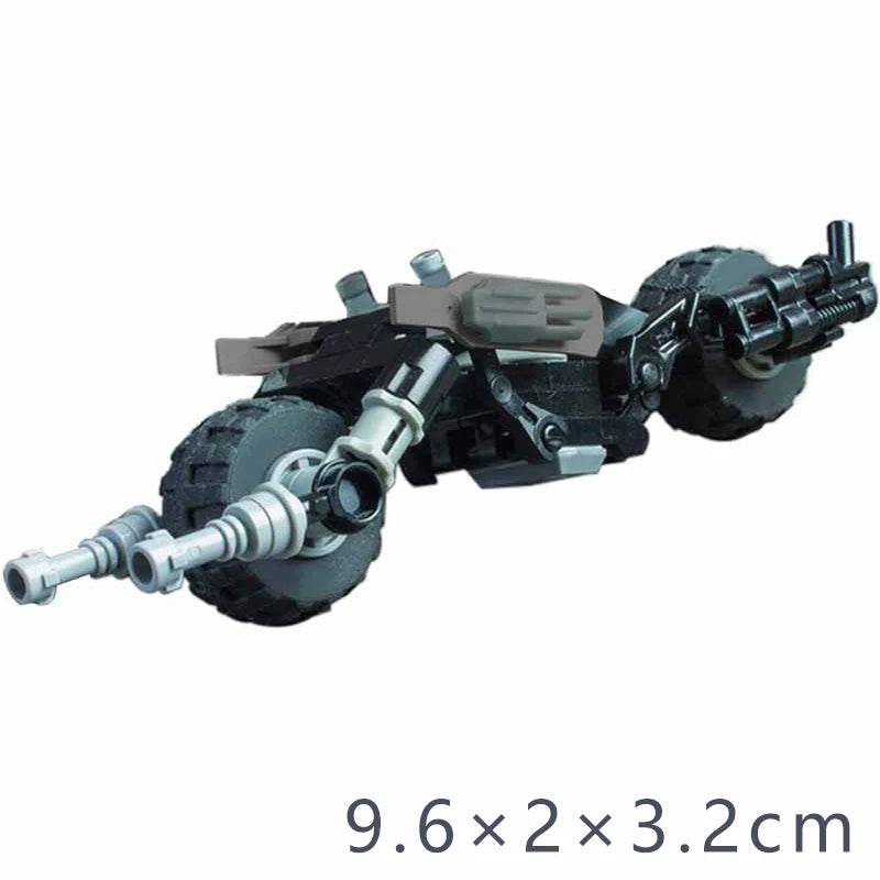 Creative Retro Mini Motorcycle Building Blocks MOC Ghosted-Riders Model for Kids Birthday Gifts - ToylandEU