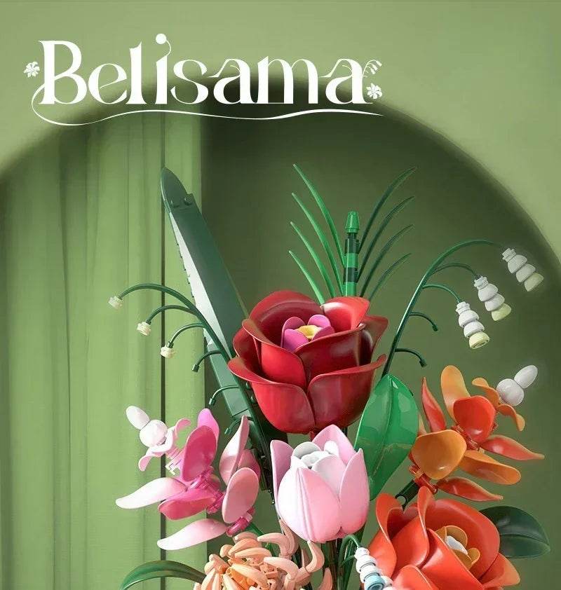 Creative Rose Building Blocks Set Model Flower Pot Gifts - ToylandEU