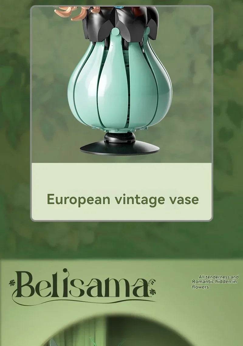 Creative Rose Building Blocks Set Model Flower Pot Gifts - ToylandEU