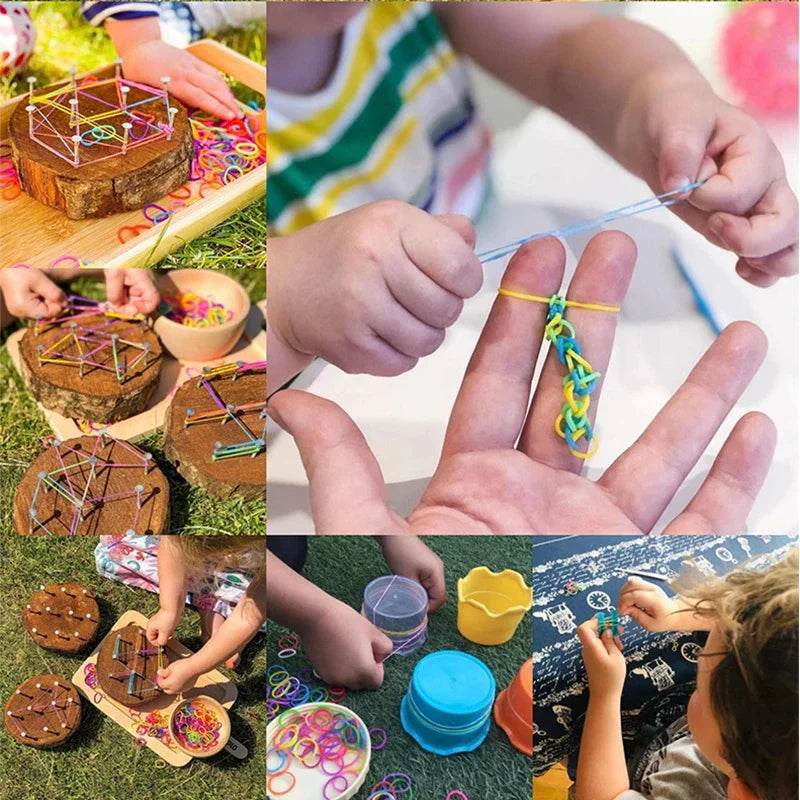 Creative Rubber Band Loom Kit With Colorful Beads For Girls - ToylandEU