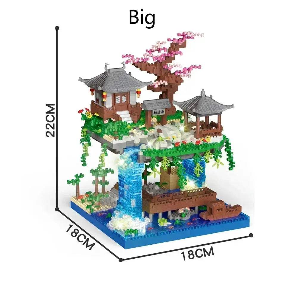 Creative Sakura Tree House Building Blocks Set For All Ages - ToylandEU