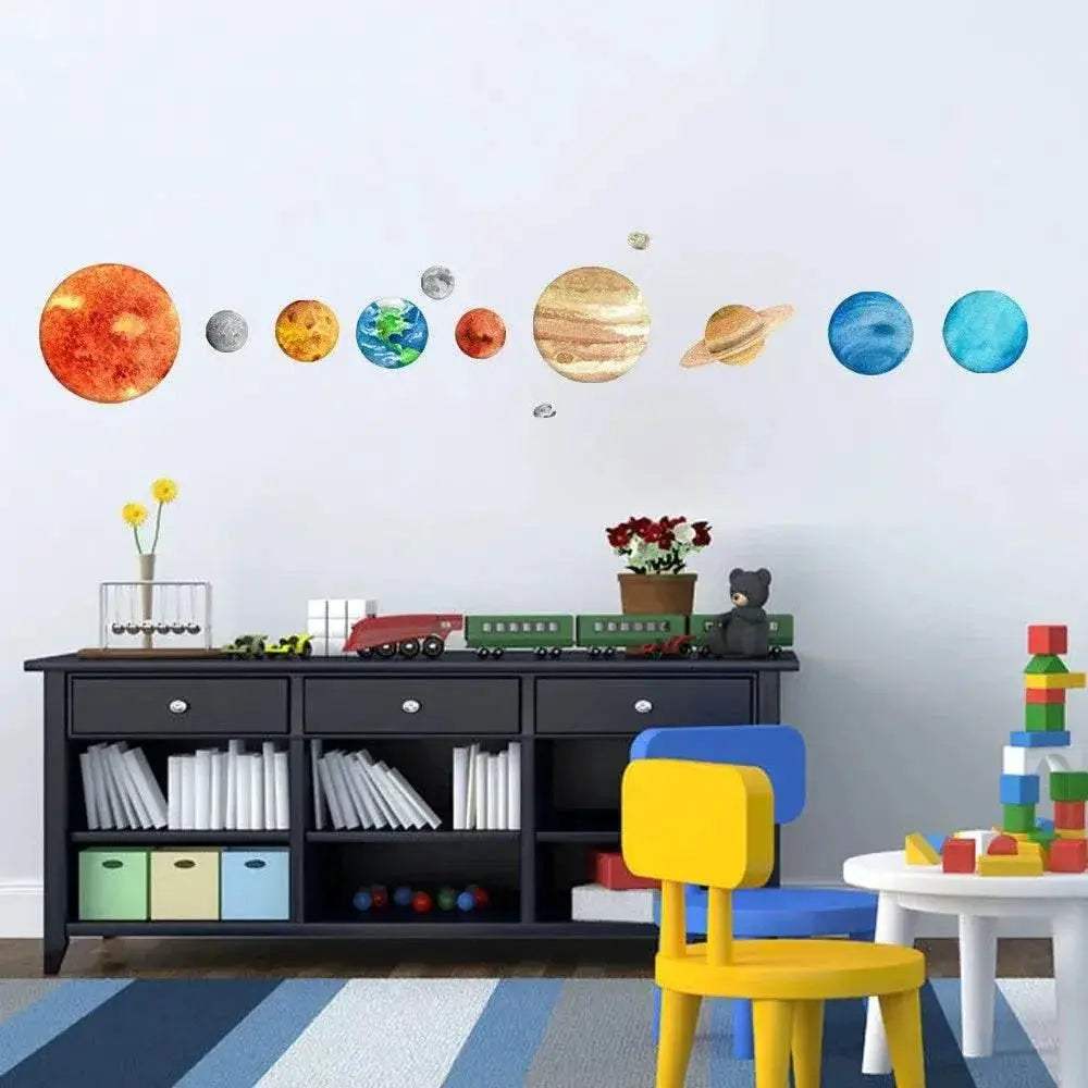  Glowing Solar System Stickers 9 Planets Toyland EU -  ToylandEU™