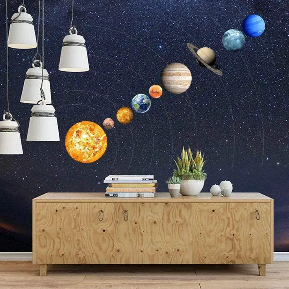  Glowing Solar System Stickers 9 Planets Toyland EU -  ToylandEU™