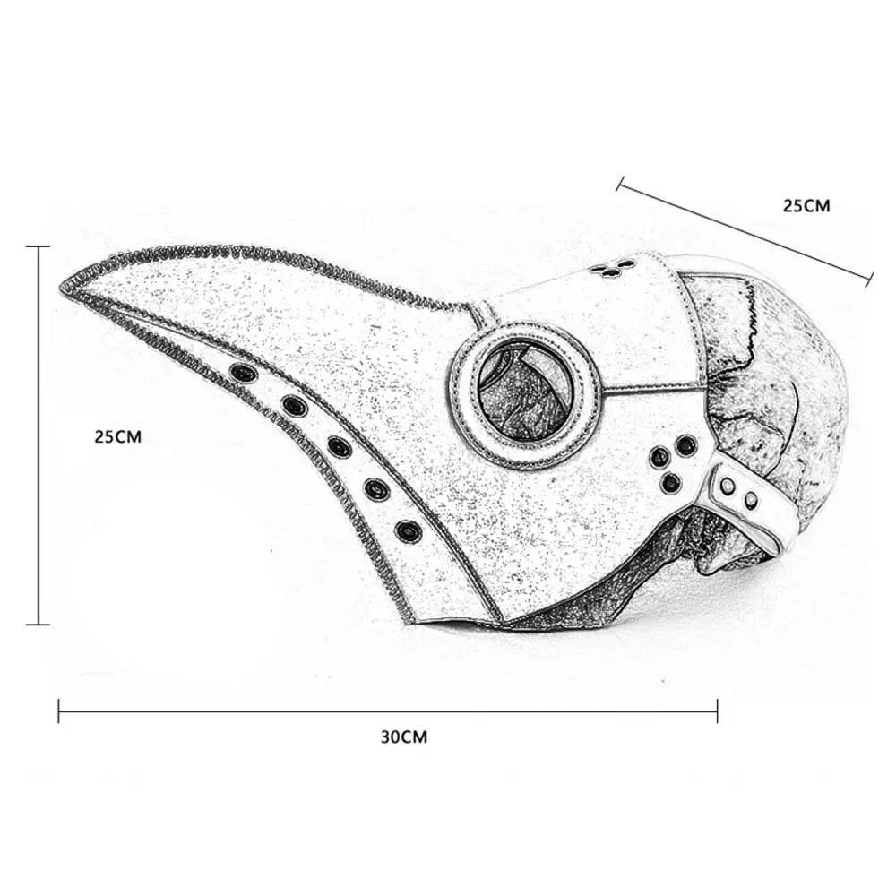 Creative Steampunk Bird Mask With Long Nose Beak Halloween - ToylandEU