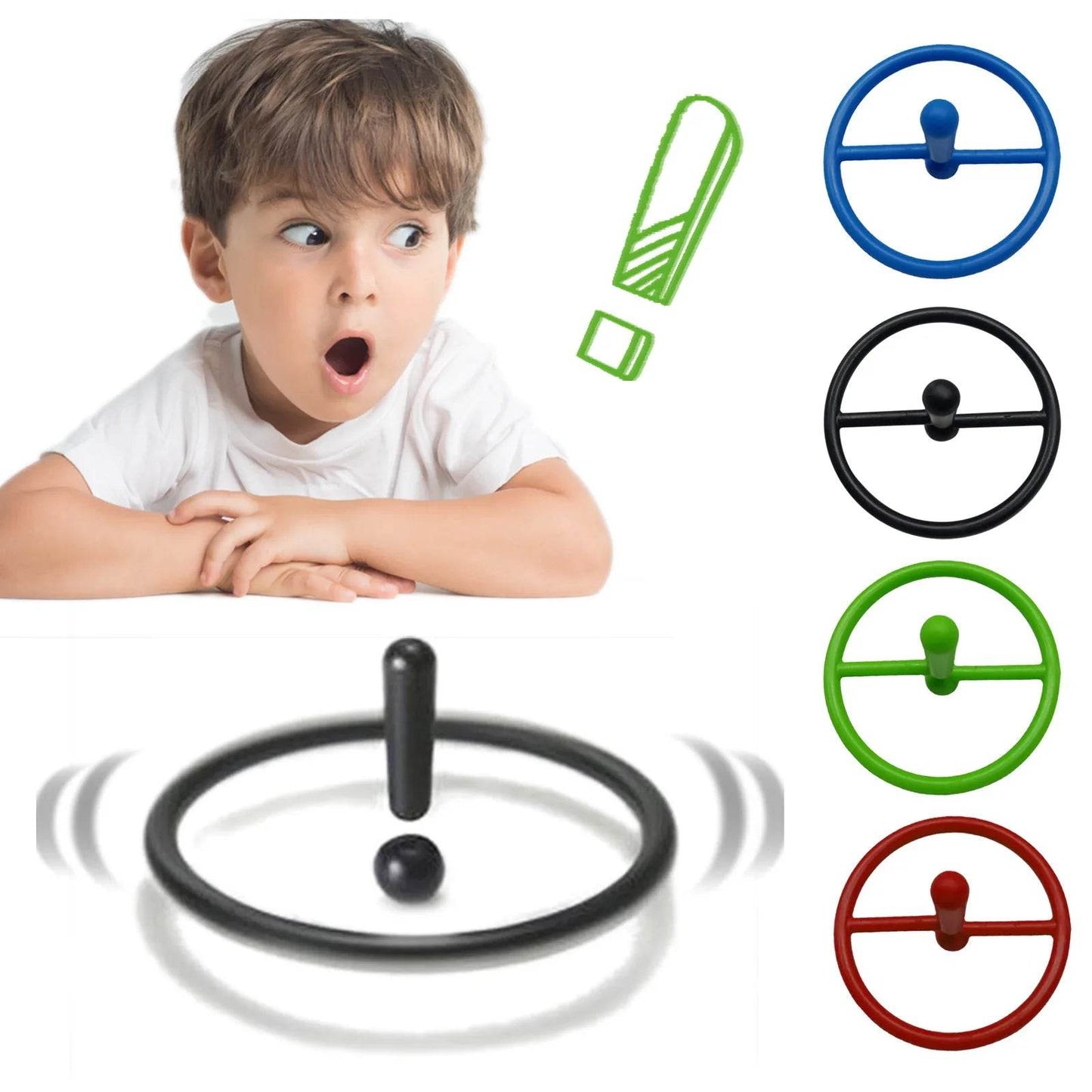 Creative Stress Relief Spinning Exclamation Point Gyroscope Toy - ToylandEU