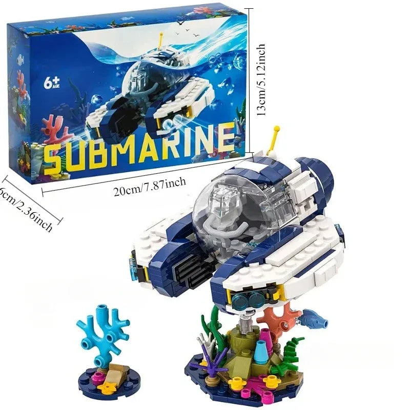 Creative Submarine Sea Goose Building Blocks Set For Kids - ToylandEU