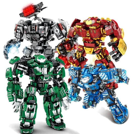 Creative Superhero Mecha Building Blocks Set with Customizable Robot - ToylandEU