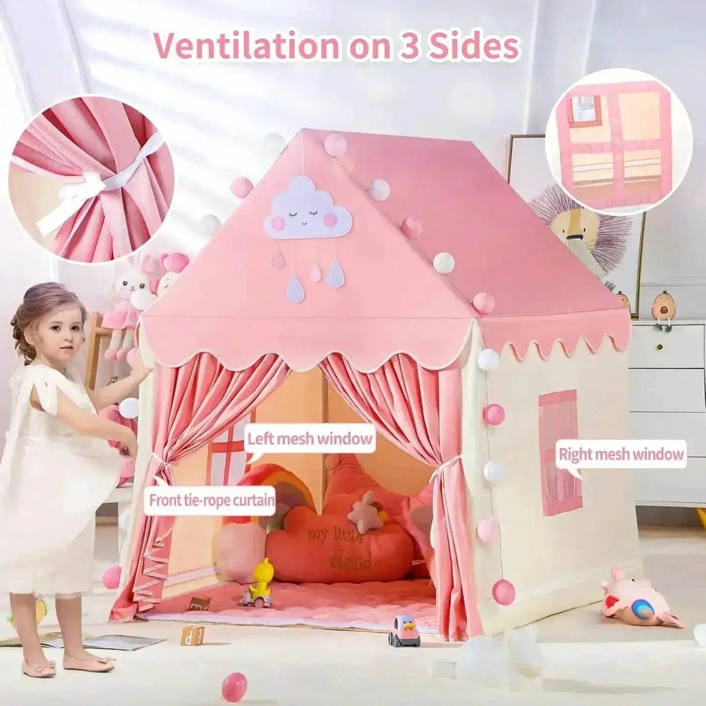  Creative Teepee Playhouse Tent Foldable Toyland EU -  ToylandEU™