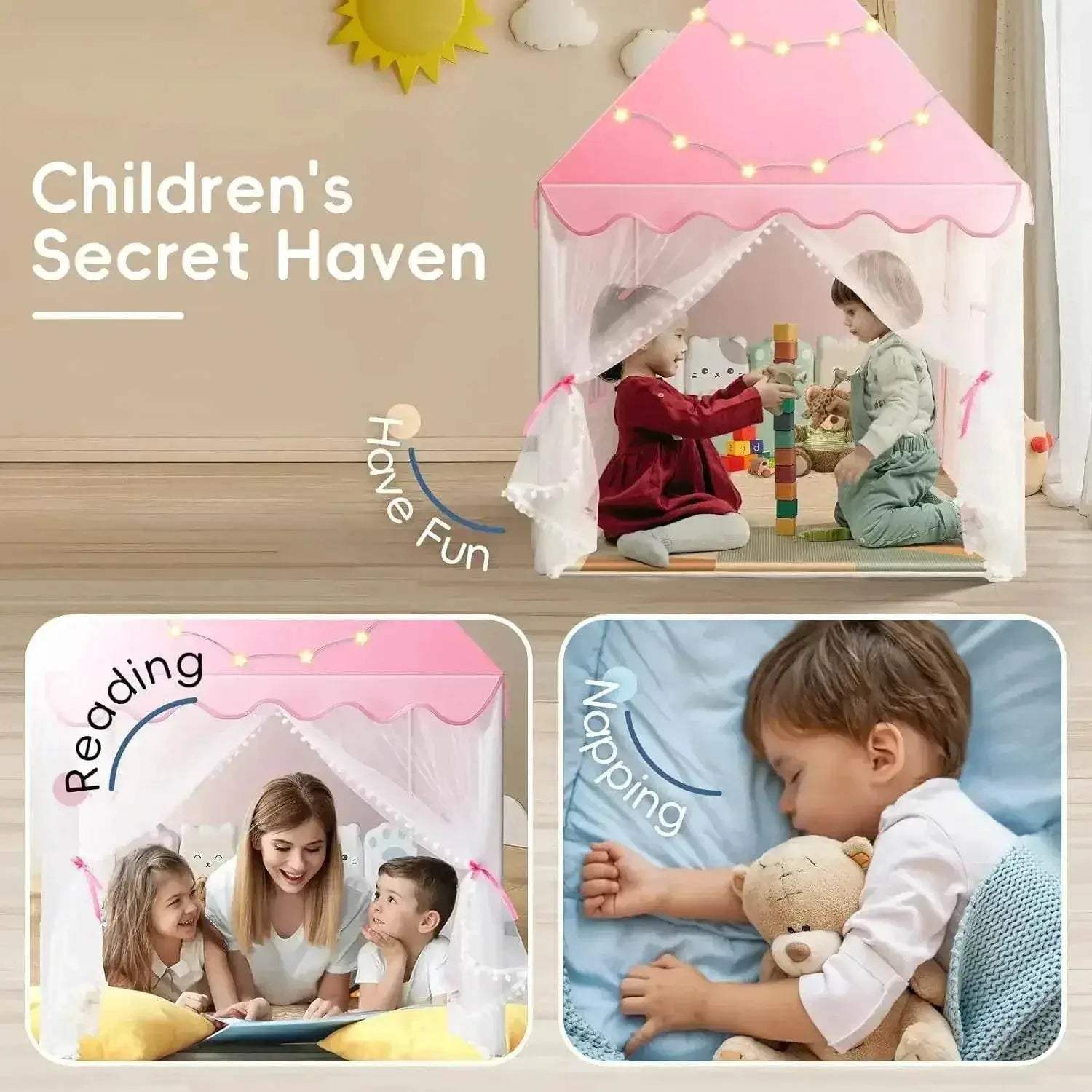  Creative Teepee Playhouse Tent Foldable Toyland EU -  ToylandEU™