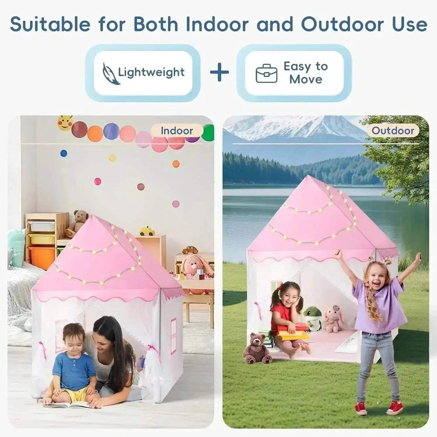  Creative Teepee Playhouse Tent Foldable Toyland EU -  ToylandEU™