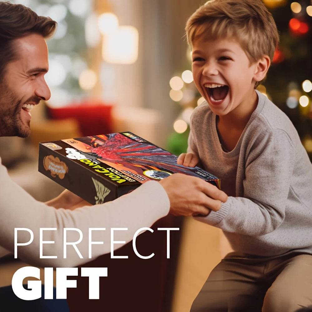 Creative Volcano Eruption Experiment Set DIY Painting Coloring Kit Educational Science Toy Birthday Gifts for Boys and Girls - ToylandEU