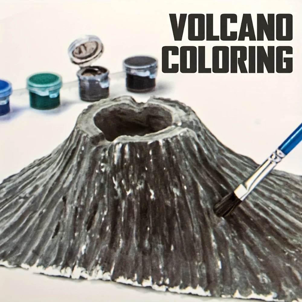 Creative Volcano Eruption Experiment Set DIY Painting Coloring Kit Educational Science Toy Birthday Gifts for Boys and Girls - ToylandEU