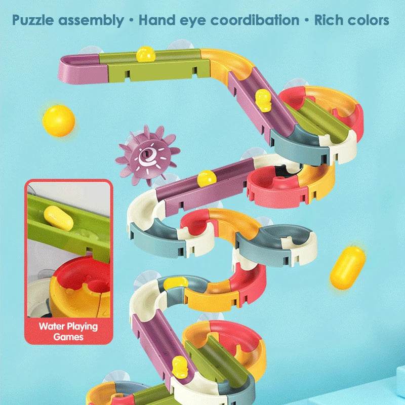 Creative Water Slide Marble Run Bath Toy Set - Fun & Educational Play - ToylandEU