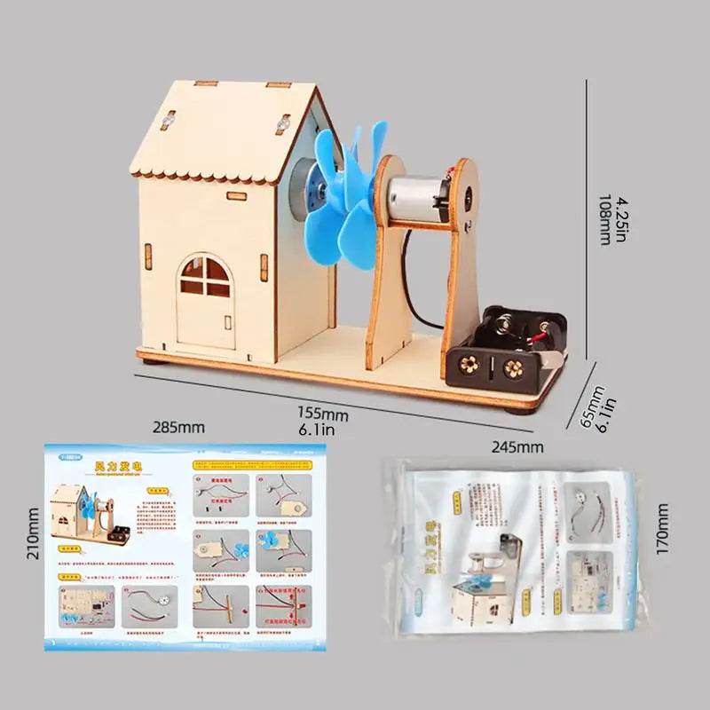 Creative Wind Power Science Kit for Kids - Build Your Own Wind Turbines and Learn About Electricity - ToylandEU
