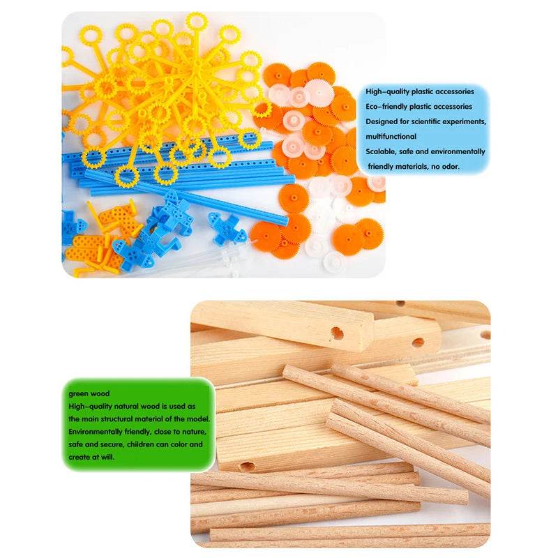 Creative Wooden STEM Robot Kit for Kids - Fun Science Inventions - ToylandEU