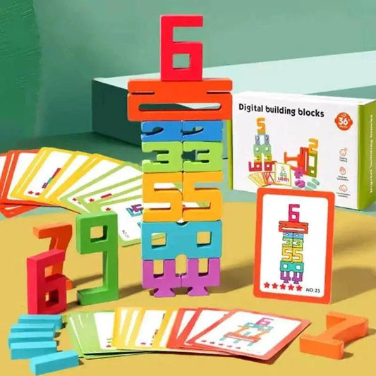  Creative Wooden Stacking Blocks Educational Toy - 20 Pieces -  ToylandEU™