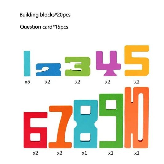  Creative Wooden Stacking Blocks Educational Toy - 20 Pieces -  ToylandEU™