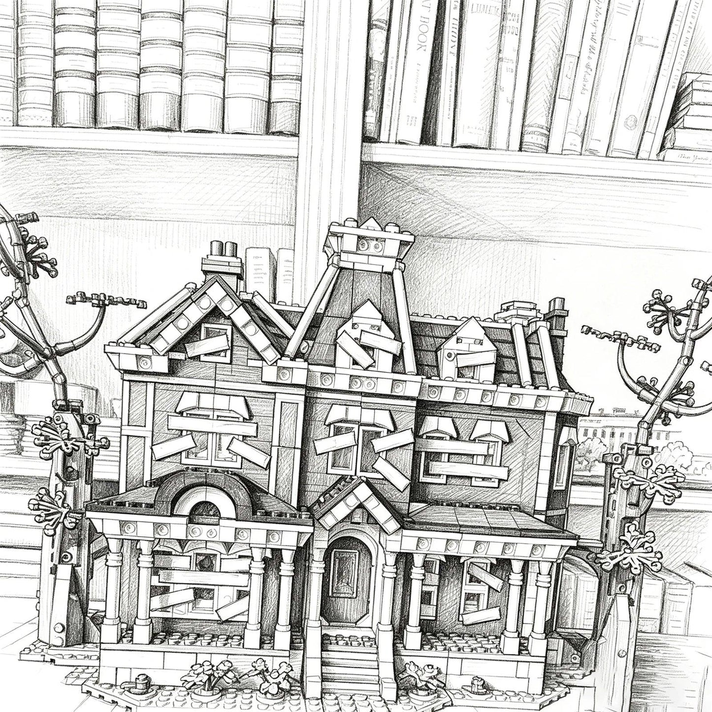 Creel House Villa Building Blocks | 2593 Pcs | Toylandeu™