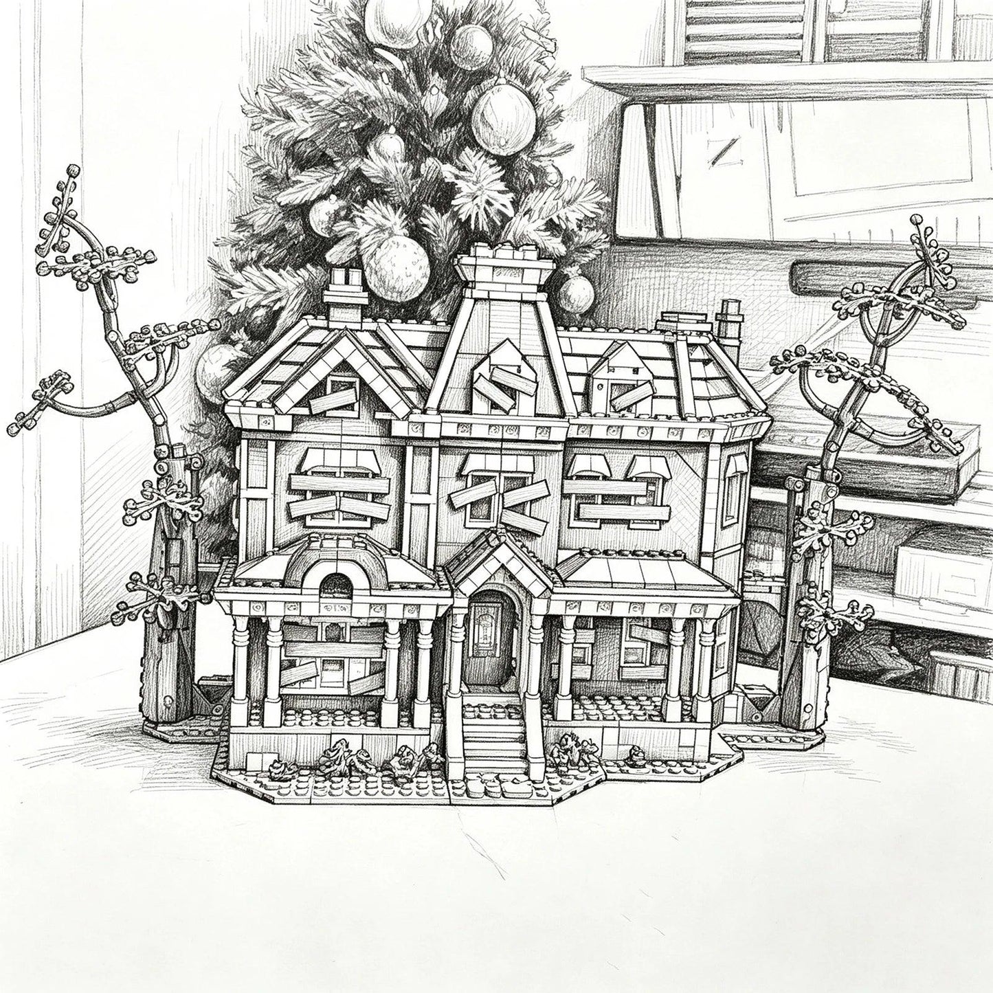 Creel House Villa Building Blocks | 2593 Pcs | Toylandeu™