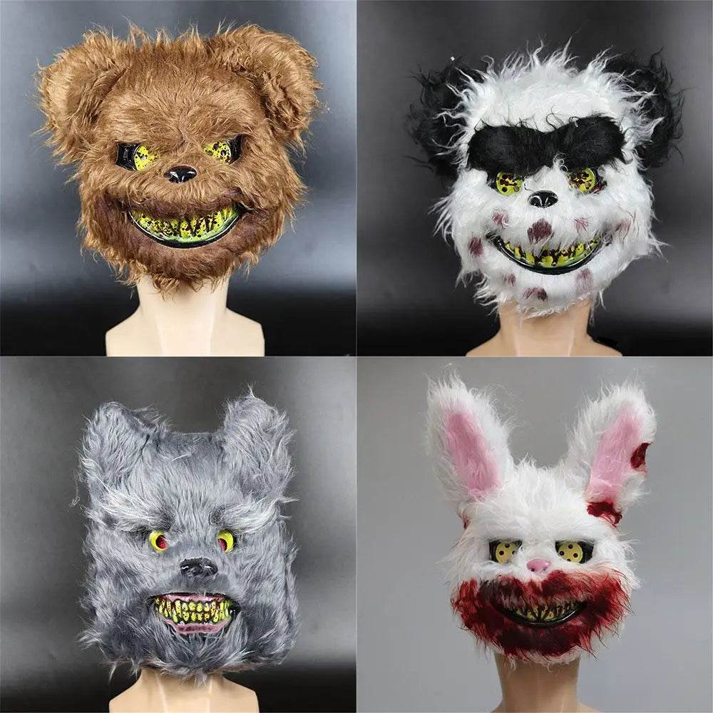 Creepy Halloween Mask Bloody Bunny Design For Adults - ToylandEU