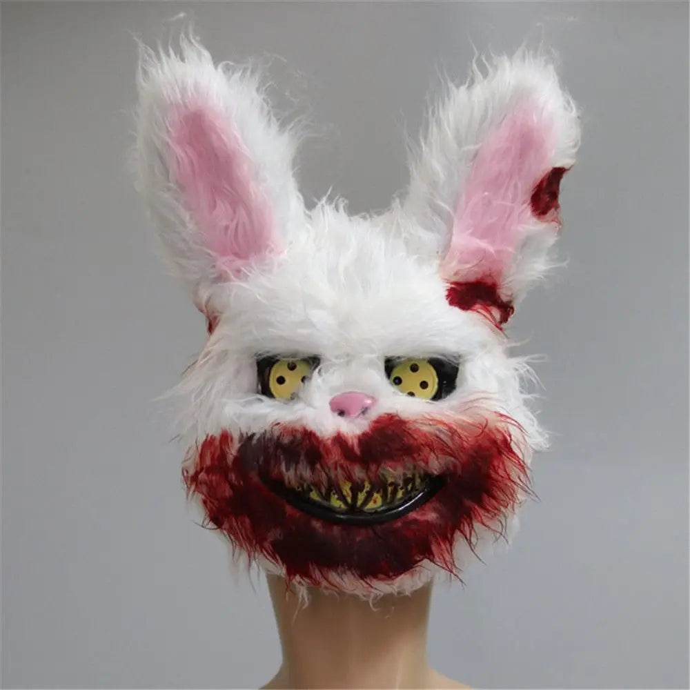 Creepy Halloween Mask Bloody Bunny Design For Adults - ToylandEU