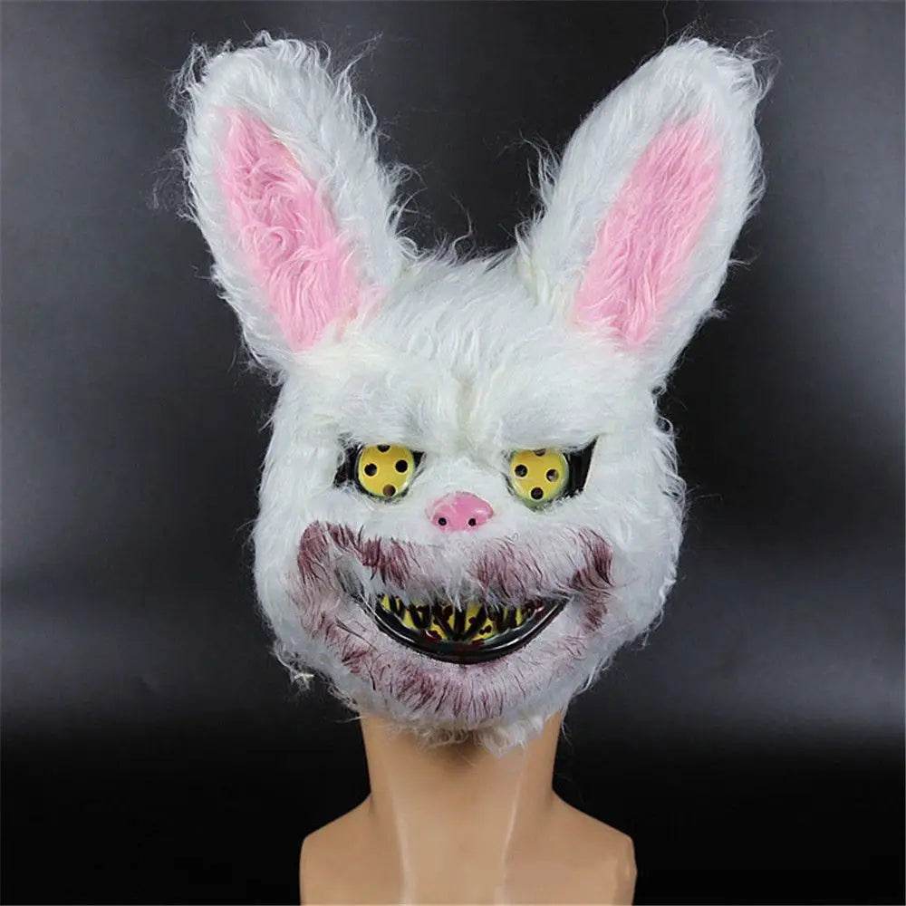 Creepy Halloween Mask Bloody Bunny Design For Adults - ToylandEU