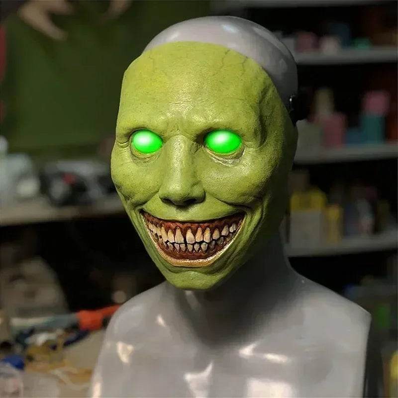 Creepy Halloween Mask Demons Smiling Horror Face Cosplay - ToylandEU