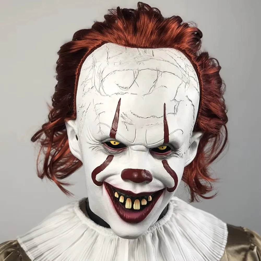 Creepy Latex Clown Mask Pennywise Inspired For Halloween - ToylandEU