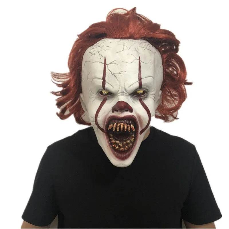Creepy Latex Clown Mask Pennywise Inspired For Halloween - ToylandEU