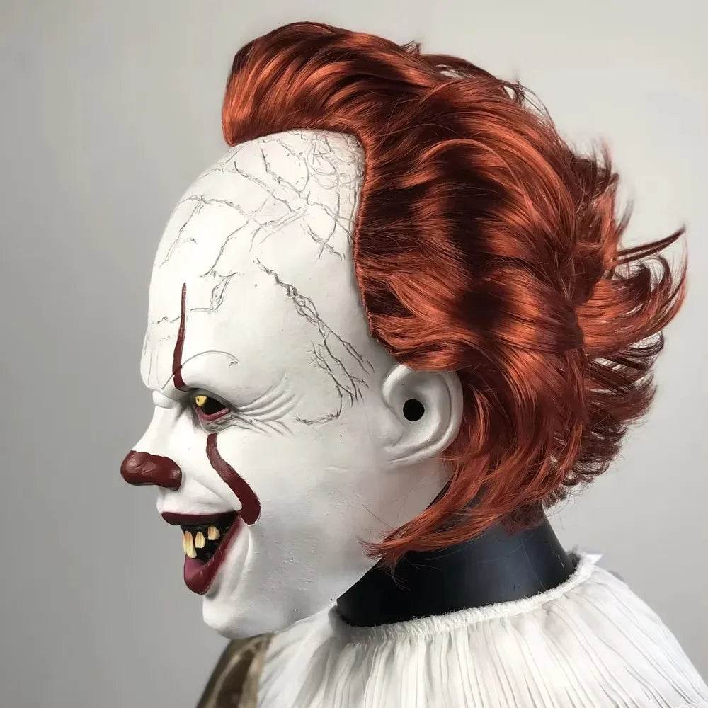 Creepy Latex Clown Mask Pennywise Inspired For Halloween - ToylandEU