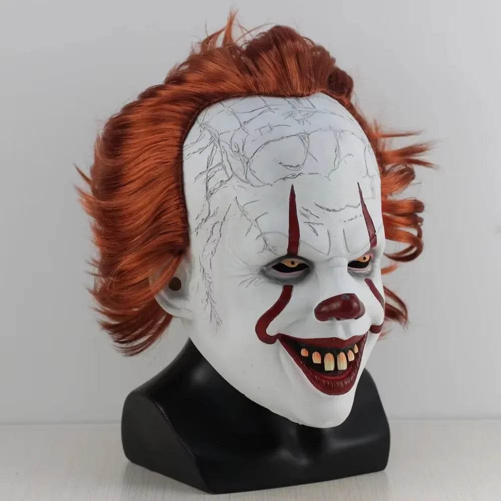 Creepy Latex Clown Mask Pennywise Inspired For Halloween - ToylandEU