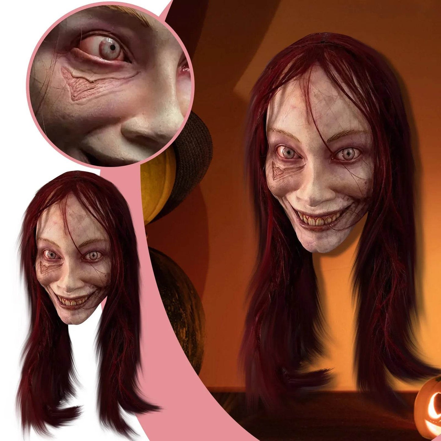 Creepy Latex Mask Realistic Ellie Look For Halloween Party - ToylandEU