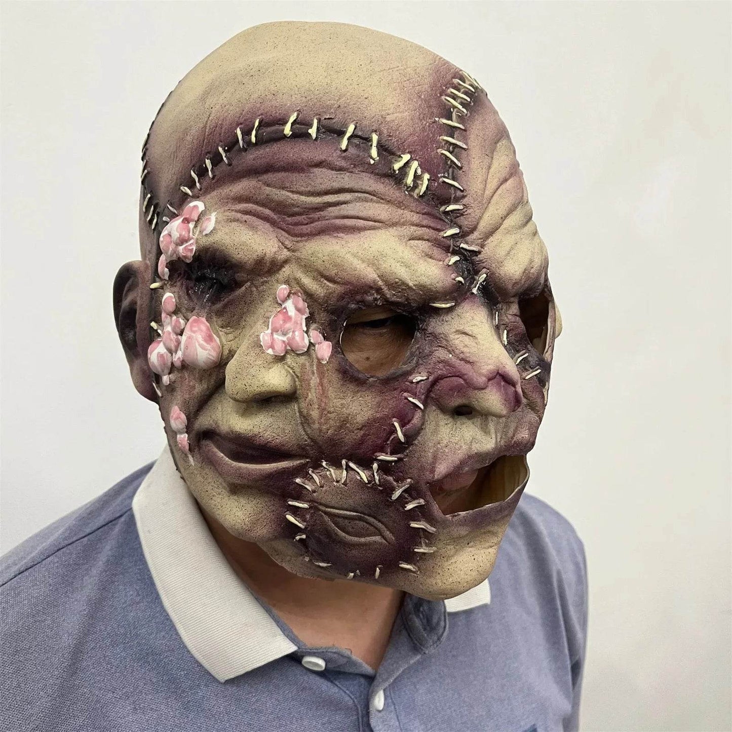 Creepy Latex Mask Three Faced Demon Halloween Cosplay - ToylandEU