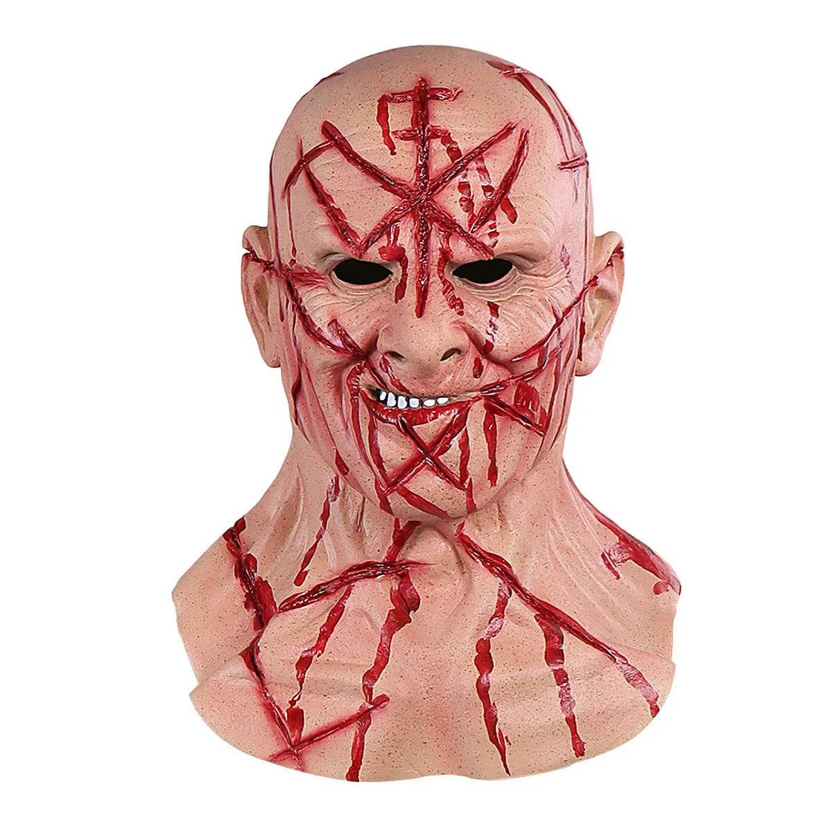 Creepy Mask Full Face Latex Bloody Murderer Halloween - ToylandEU