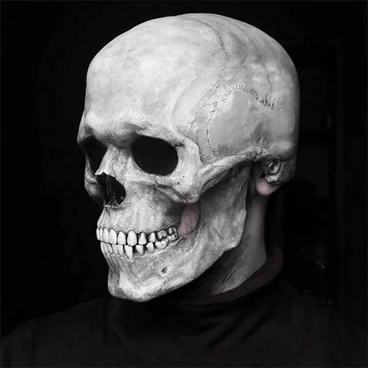  Creepy Realistic Full Head Mask Moving Jaw Toyland EU -  ToylandEU™
