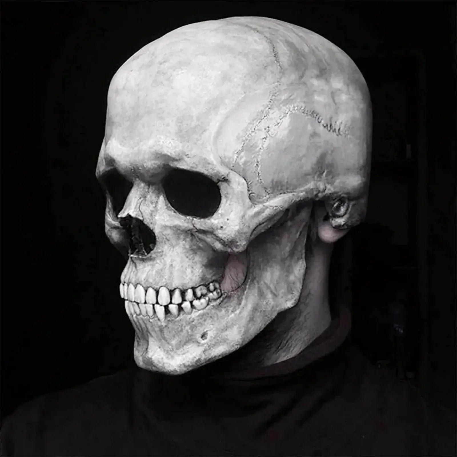  Creepy Realistic Full Head Mask Moving Jaw Toyland EU -  ToylandEU™