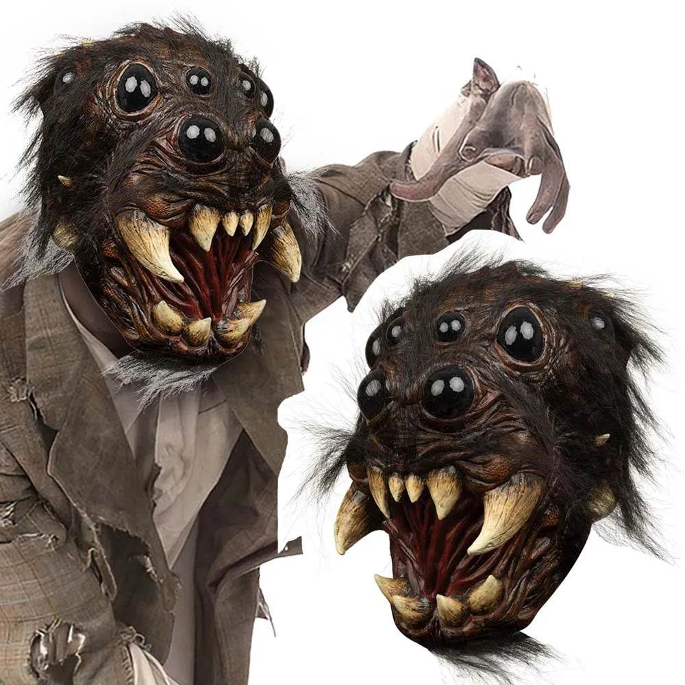 Creepy Spider Mask Latex Open Mouth for Halloween Costume - ToylandEU