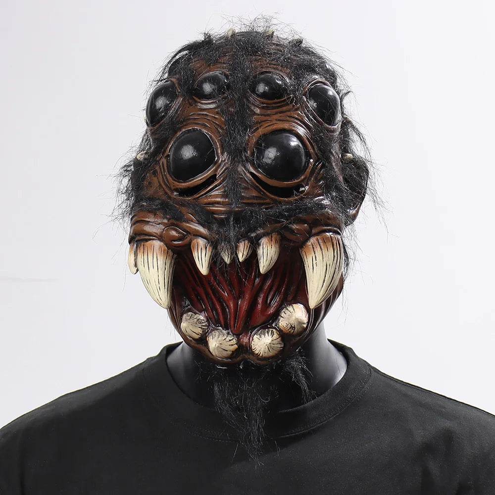 Creepy Spider Mask Latex Open Mouth for Halloween Costume - ToylandEU