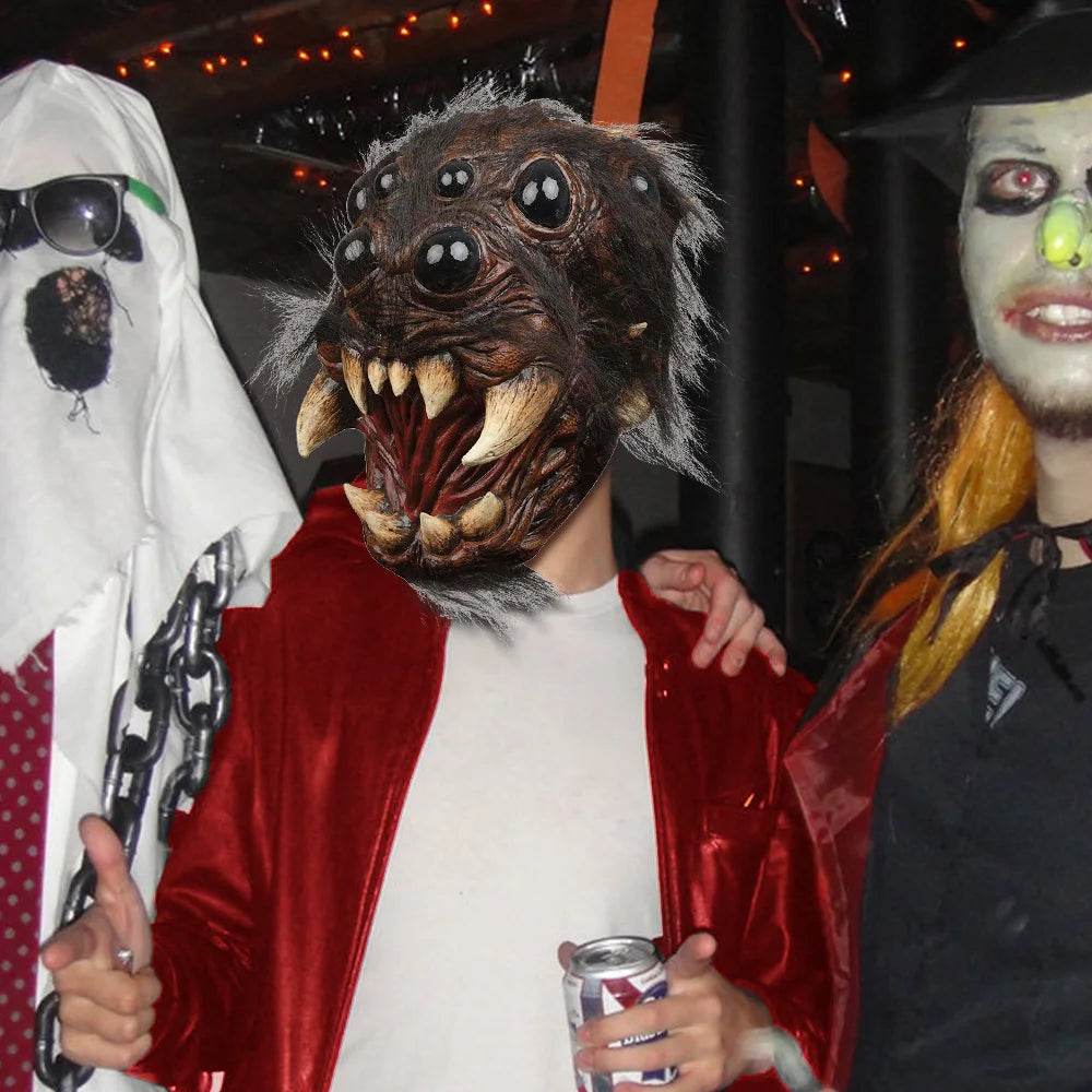 Creepy Spider Mask Latex Open Mouth for Halloween Costume - ToylandEU