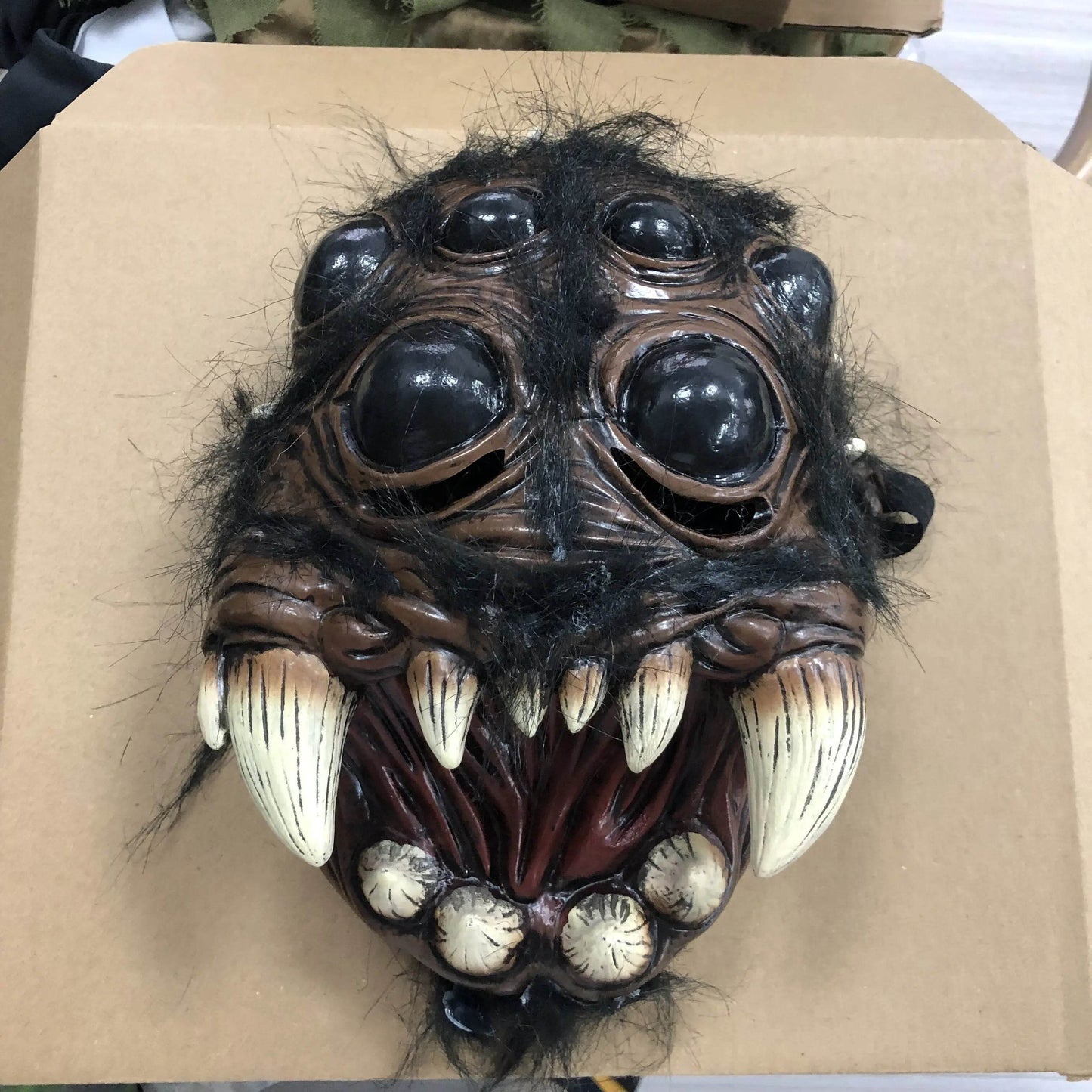 Creepy Spider Mask Latex Open Mouth for Halloween Costume - ToylandEU