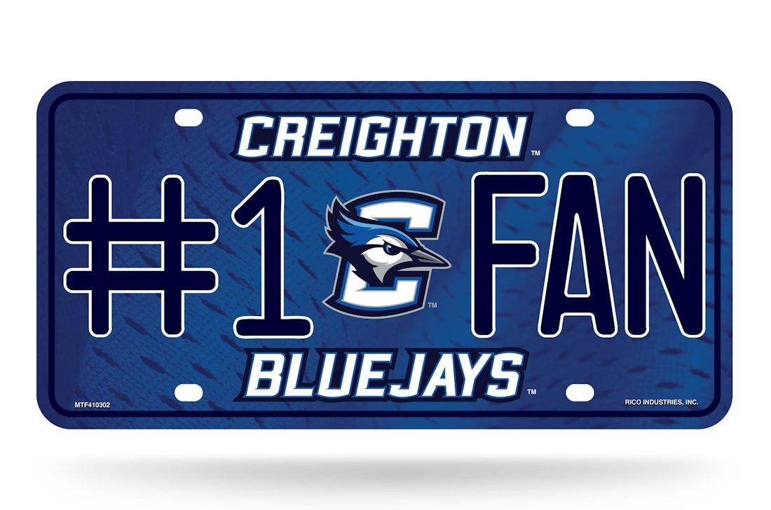 Creighton Bluejays License Plate #1 Fan - ToylandEU