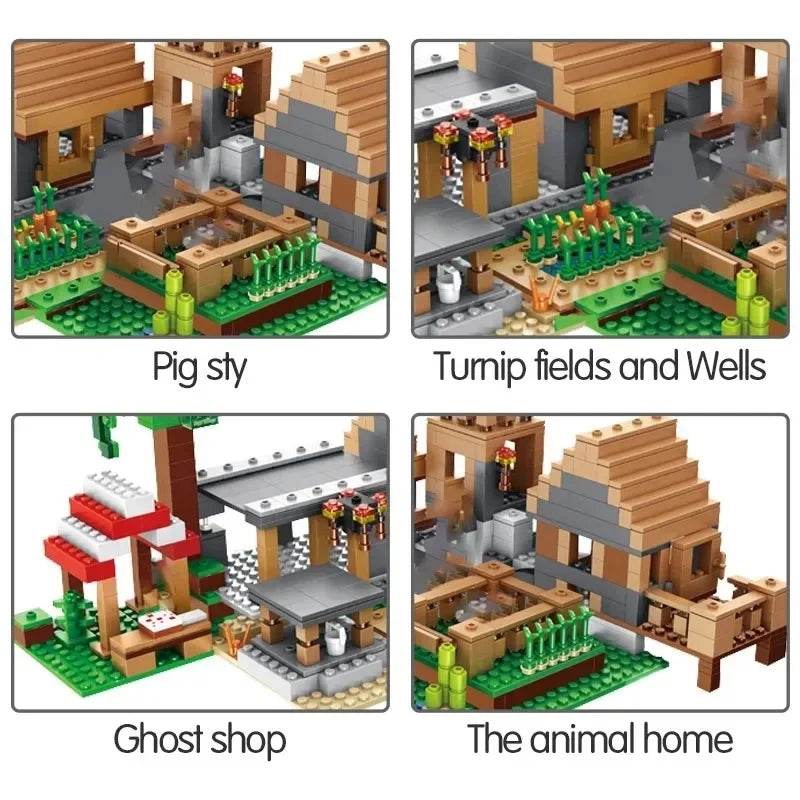 Cretive DIY Game The Farm Cottage Village House Blocks - ToylandEU