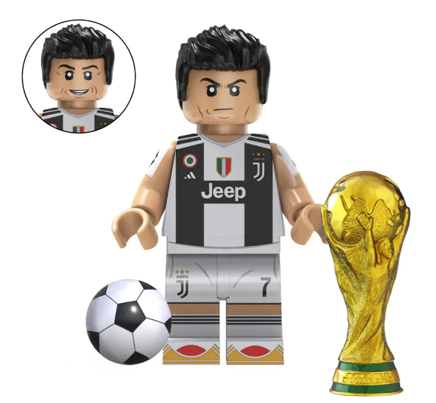 Cristiano Ronaldo Figure ABS Plastic Custom Made Collectible For Display Team Colors - ToylandEU