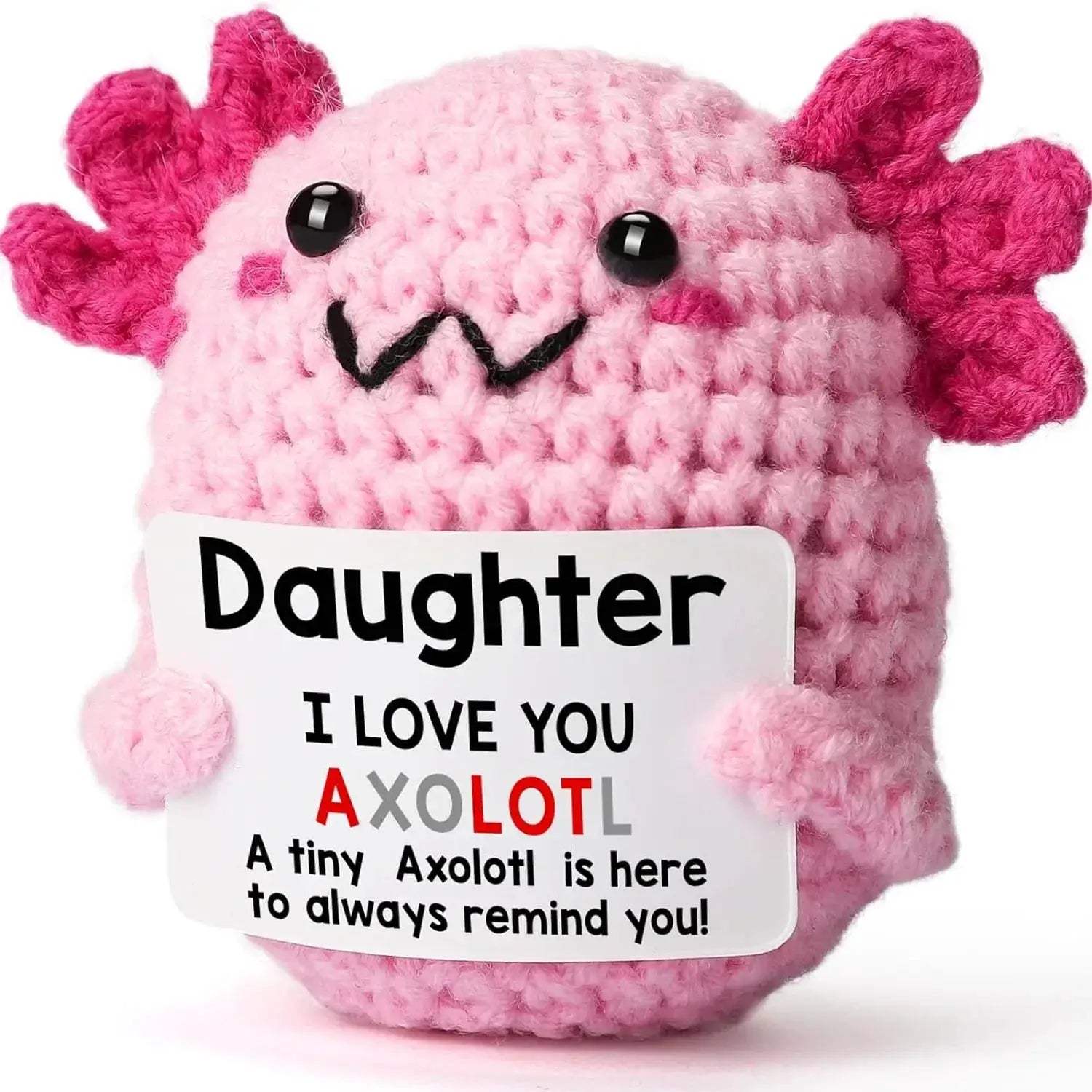 Crochet Axolotl Doll Positive Energy Desktop Ornament - ToylandEU