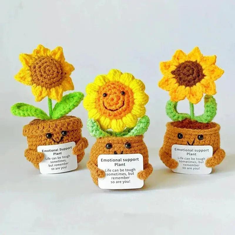  Crochet Sunflower Doll Positive Energy Gift Handmade -  ToylandEU™