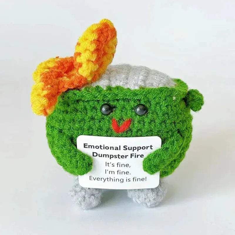 Crochet Sunflower Doll Positive Energy Gift Handmade Decor - ToylandEU