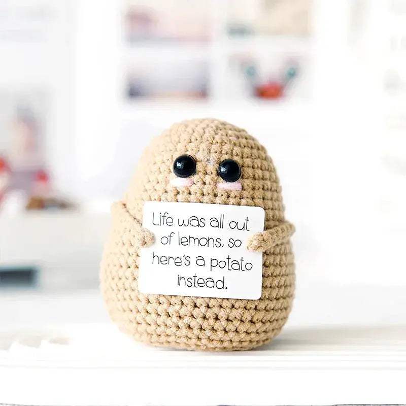 Crochet Sunflower Doll Positive Energy Gift Handmade Decor - ToylandEU